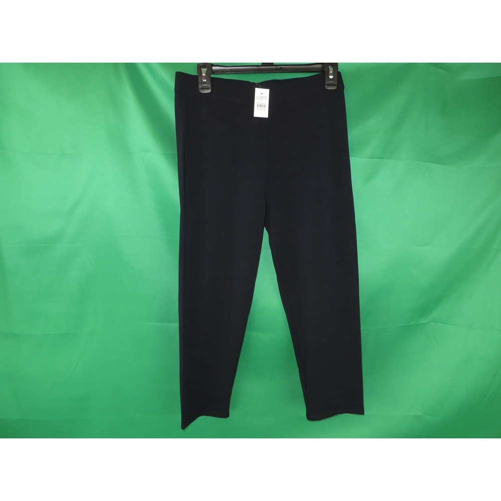Loft Outlet Womens Navy Blue High Rise Cotton Blend Leggings Large NEW 34231609 - Picture 5 of 12